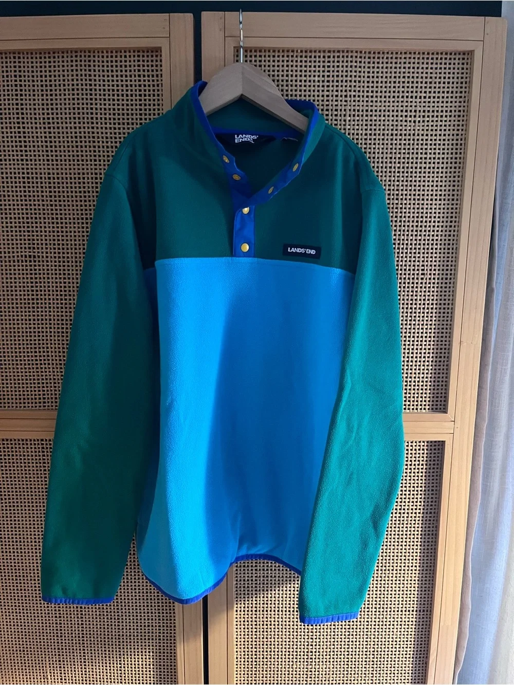 Lands' End Boys XL Colorblock Pullover